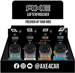 axe Raumduft Axe Auto-Lufterfrischer Adrenaline Aufhänger 20g (4er Pack)